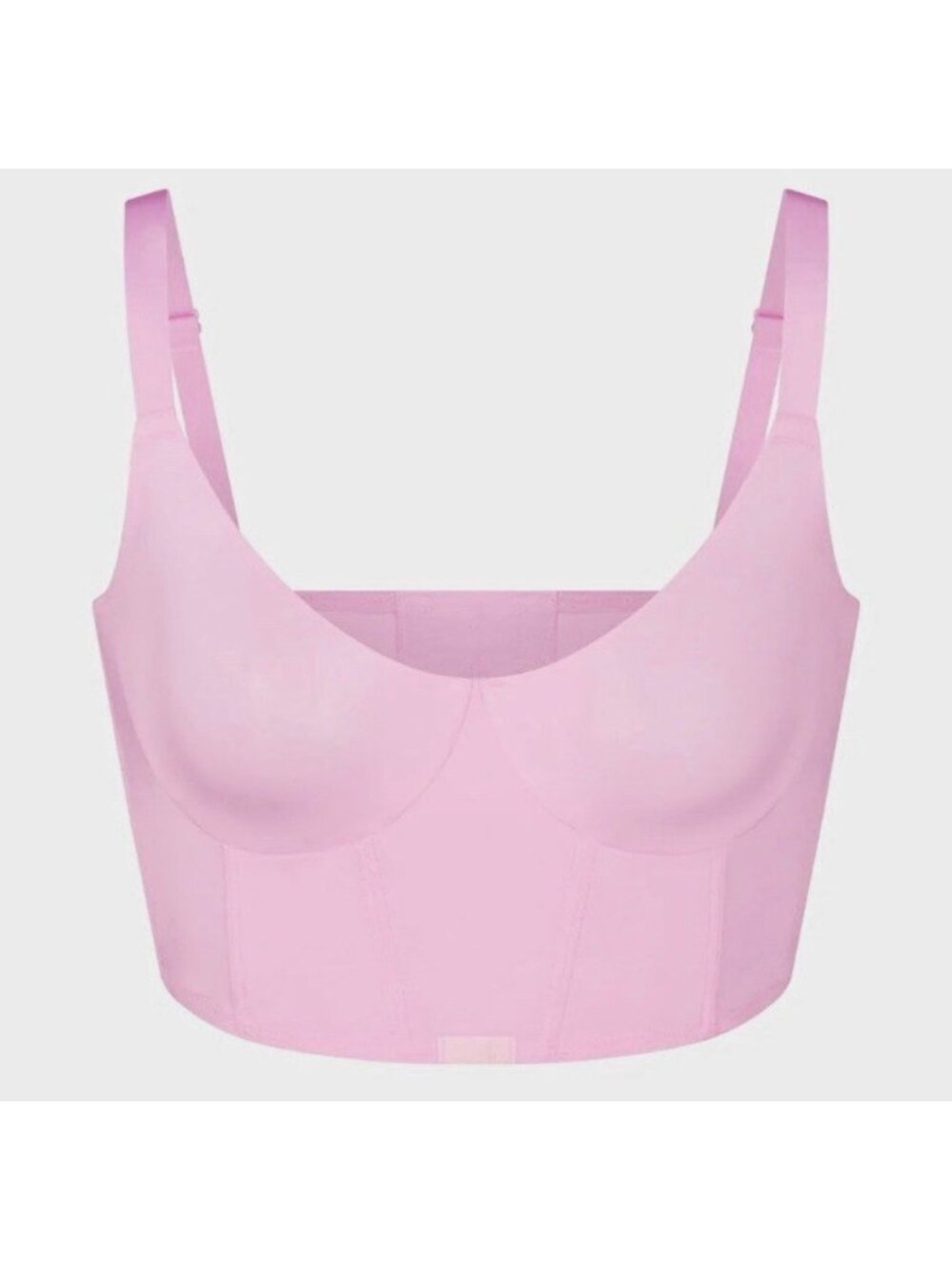 NWT SKIMS CORSET BRA COLLECTION DEMI BRA BABY PINK - 42C